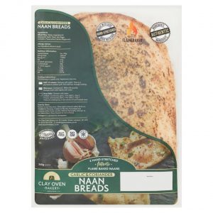 The Clay Oven Bakery Garlic & Coriander Naan Bread 360g