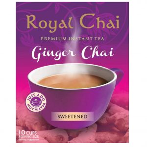 Royal Chai  Ginger Chai Sweetened 10 Single Serving Sachets