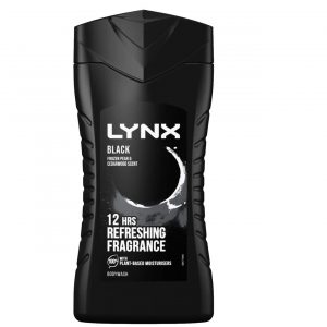 Lynx 12 Hours Shower-Fresh Scent Refreshing Black Frozen Pear Body Wash, 250ml