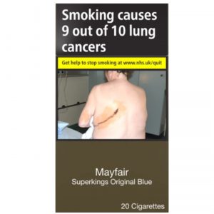 MAYFAIR ORIGINAL BLUE SUPERKINGS CIGARETTES 20 PACK